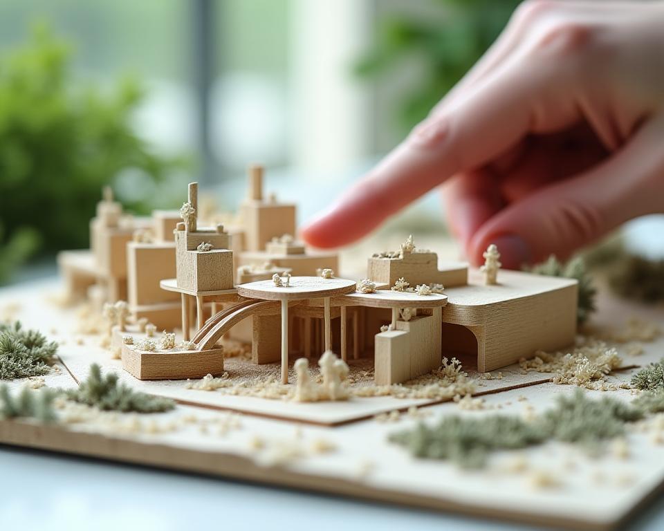 Matériaux écologiques pour maquettes durables