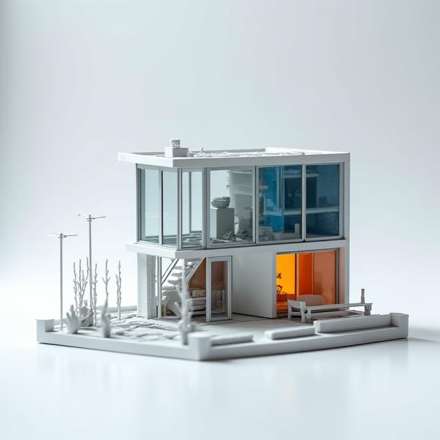 Modèle réduit d'habitat compact