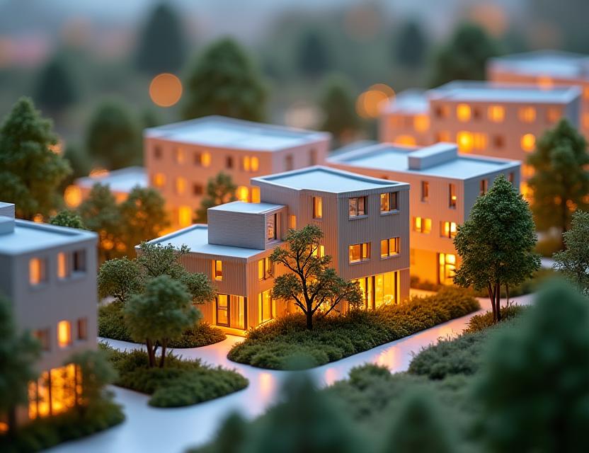 Maquette programme résidentiel Villeurbanne